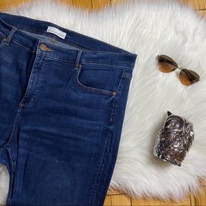 LOFT Medium Blue Wash Modern Skinny Crop Jeans
